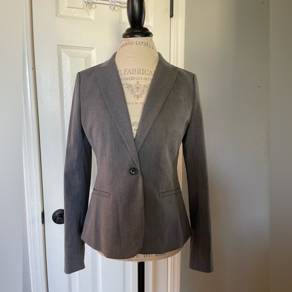 Banana Republic Gray One Button Blazer Size 6